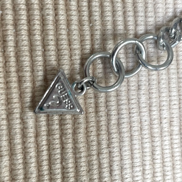 Guess Silver Bracelet w ribbon and stones - Picture 9 of 9